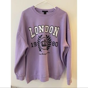 Crew neck over sized sweatshirt